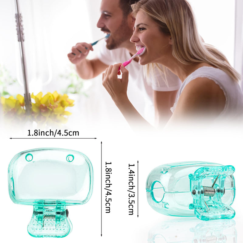 [Australia] - 6 Pack Toothbrush Covers Portable Toothbrush Protector Coverings Clips Travel Protector Plastic Brush Pod Protection Clip Case Tooth Brush Covers for Kids Bathroom Home Travel Supplies Pink, Purple, Yellow, Teal, Clear, Gray 