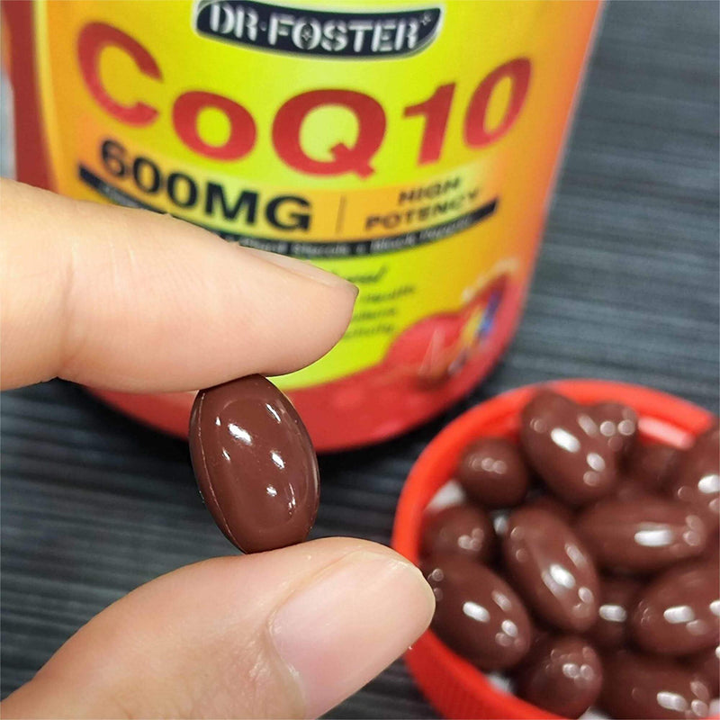 [Australia] - CoQ10 600 mg Softgels CoQ10 Supplement - CQ10 Coenzyme-Q10 with Omega 3 & PQQ & Vitamin E Support Heart & Antioxidant & Cellular Energy | 60 Servings 