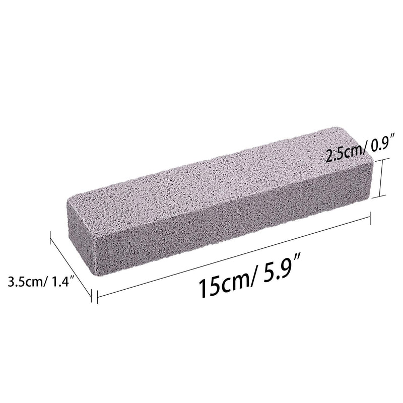 [Australia] - Pumice Sticks Pumice Scouring Pad for Cleaning, Grey Pumice Stick Cleaner for Removing Toilet Bowl Ring, Bath, Household, Kitchen, Spa, Pool, Household Cleaning, 5.9 x 1.4 x 0.9 Inch (6 Packs) 6 