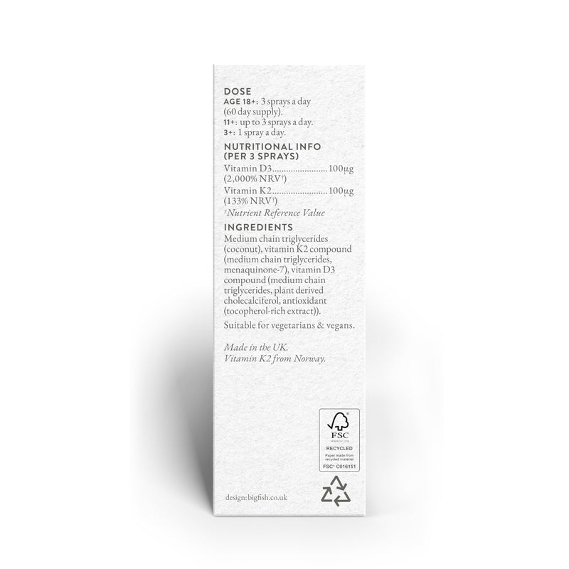 Bare Biology Beam & Balance Vitamin d3 k2 unflavoured Vegan Spray. Maximum Strength: Vitamin d3 4000 iu, with k2 Vitamin Supplements MK-7. Daily Support for Immunity, Bones, Teeth and Muscles