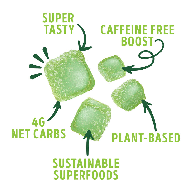 [Australia] - Kuli Kuli Super Energy Gummies - Energy Supplements with Moringa, Caffeine-Free Natural Energy Booster - 60 Non-GMO, Gluten-Free Moringa Gummies Green Apple 