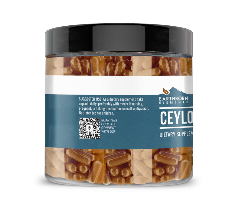 [Australia] - Earthborn Elements Ceylon Cinnamon 200 Capsules, Pure & Undiluted, No Additives 