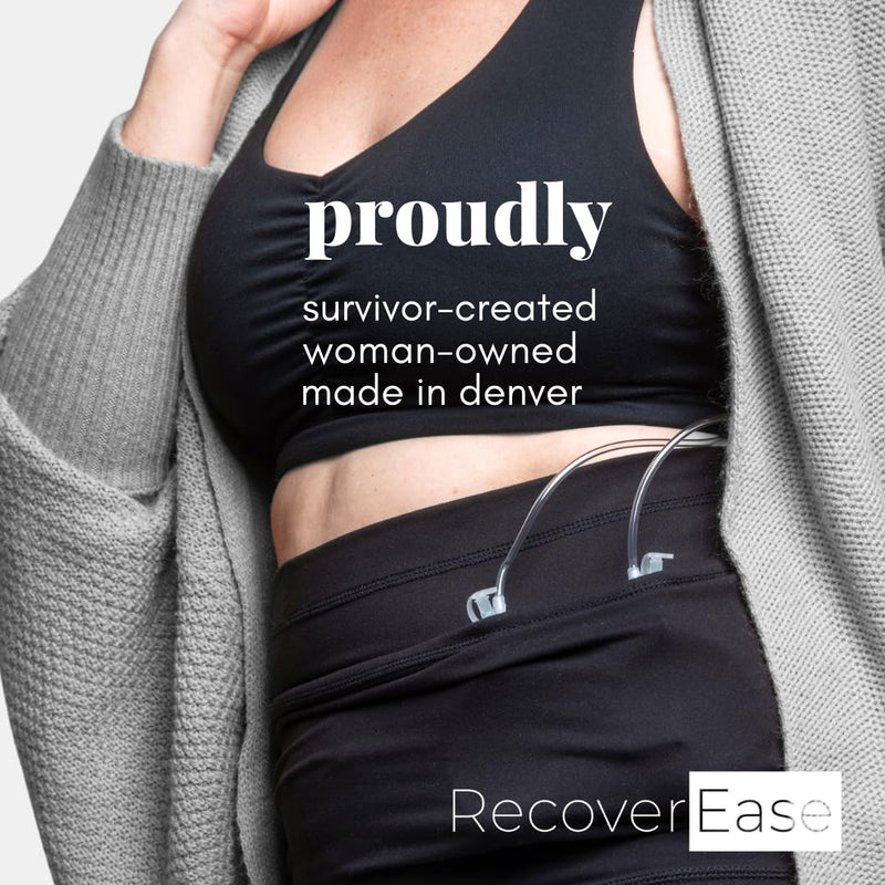 [Australia] - Mastectomy Drain Pouch for Breast Cancer Treatment & Recovery Supplies - Essential Post Surgery Must Haves & Recovery Gift - Comfortable Drain Holder Belt Medium 