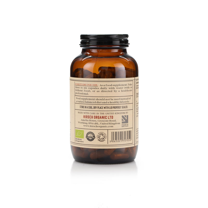 Hirsch Organic UK Grass Fed Beef Kidney Supplement - Soil Association Certified 100% Organic and Glyphosate Free & Vitamin & Mineral 3rd Party Tested