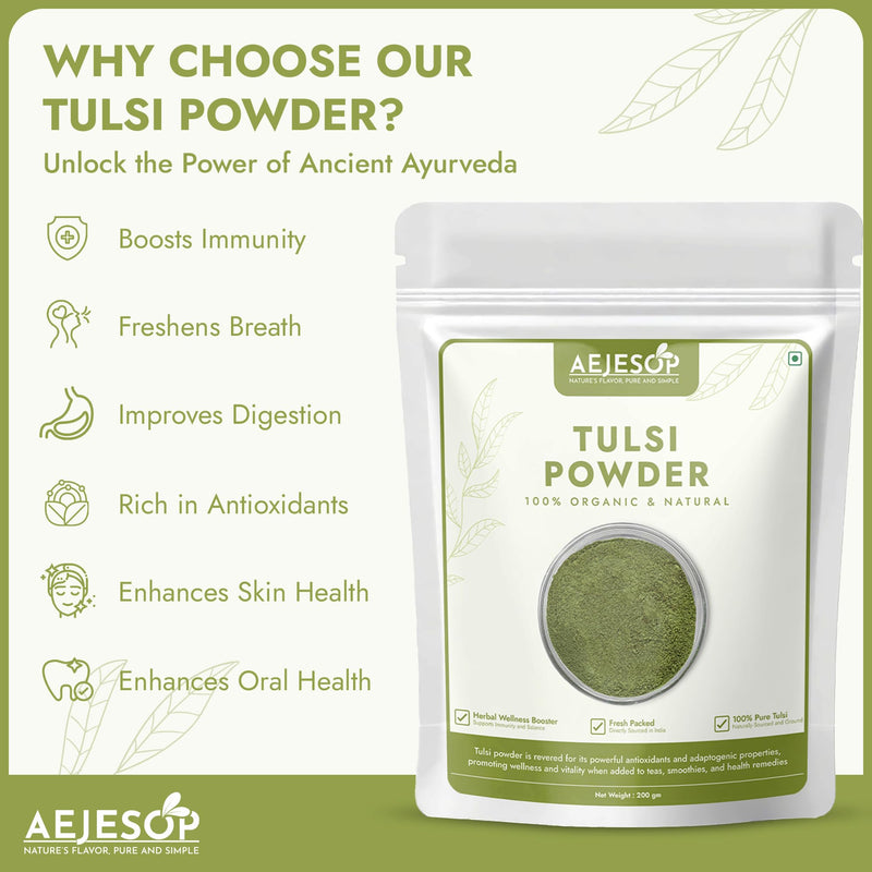 [Australia] - Tulsi (Holy Basil) Powder | Ocimum Sanctum, 7oz (200g) 