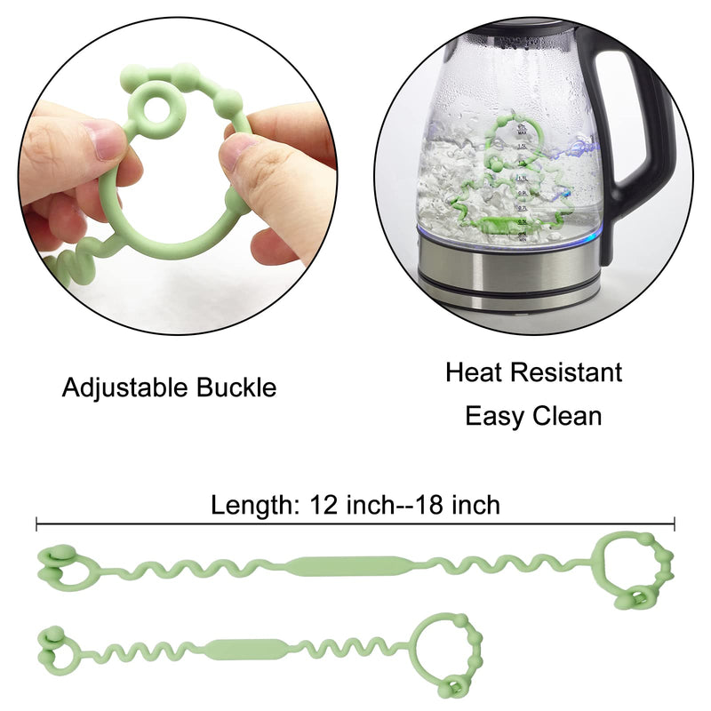 [Australia] - Toy Straps for Baby, 5 Pack Silicone Toy Straps for Stroller, Toy Safety Straps for Teether Toy, Pacifier, Sippy Cup Straps, Adjustable Toy Holder for Stroller, High Chair - BPA Free A-multi 5pack 