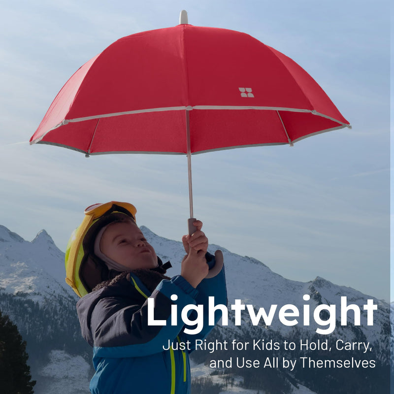 Weatherman Umbrella for Kids - Kids Umbrella Girls Boys Toddlers Child - Soft Edges, Pinch-Proof, Comfortable Grip Design - Lightweight, Stick, Durable Travel Kids Outdoor Umbrella Going to School, Park & Beach Neon Yellow