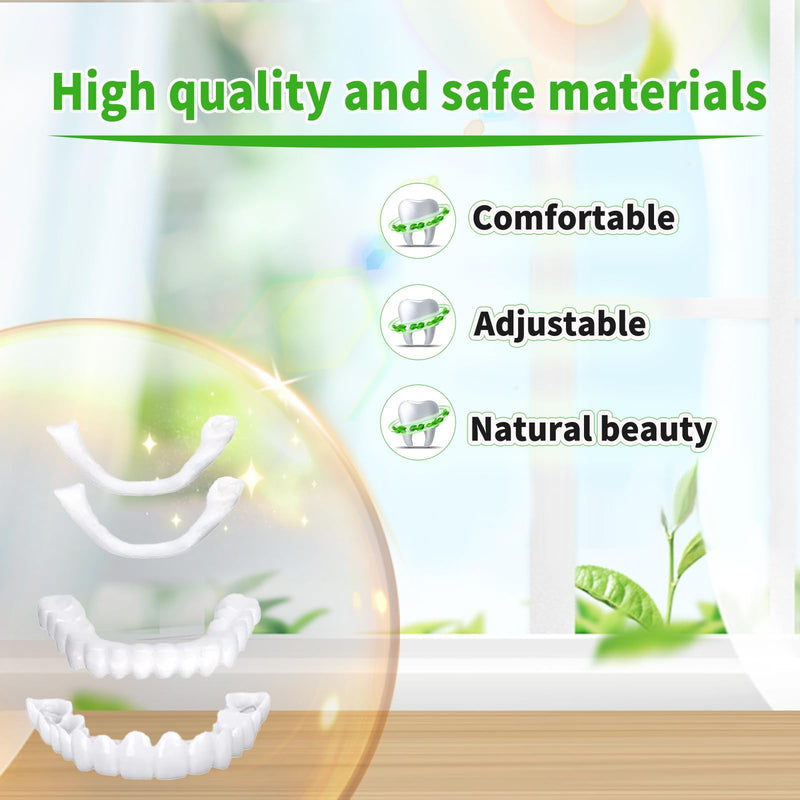 [Australia] - Temporary Veneers Kit for Women and Men, Tooth Replacement Kit, Nature and Comfortable (1 Count (Pack of 1), Natural)-0A01 