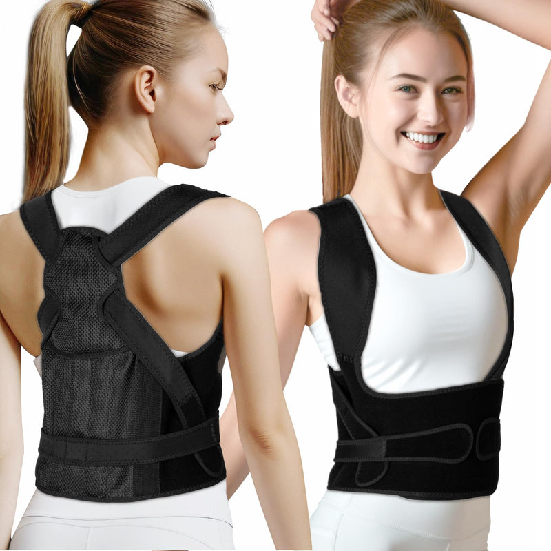 Posture Corrector for Women and Men-Adjustable Back Brace Straightener Upper and Lower Back Pain Relief - Scoliosis, Hunchback, Hump, Thoracic, Spine Corrector (Small) Small