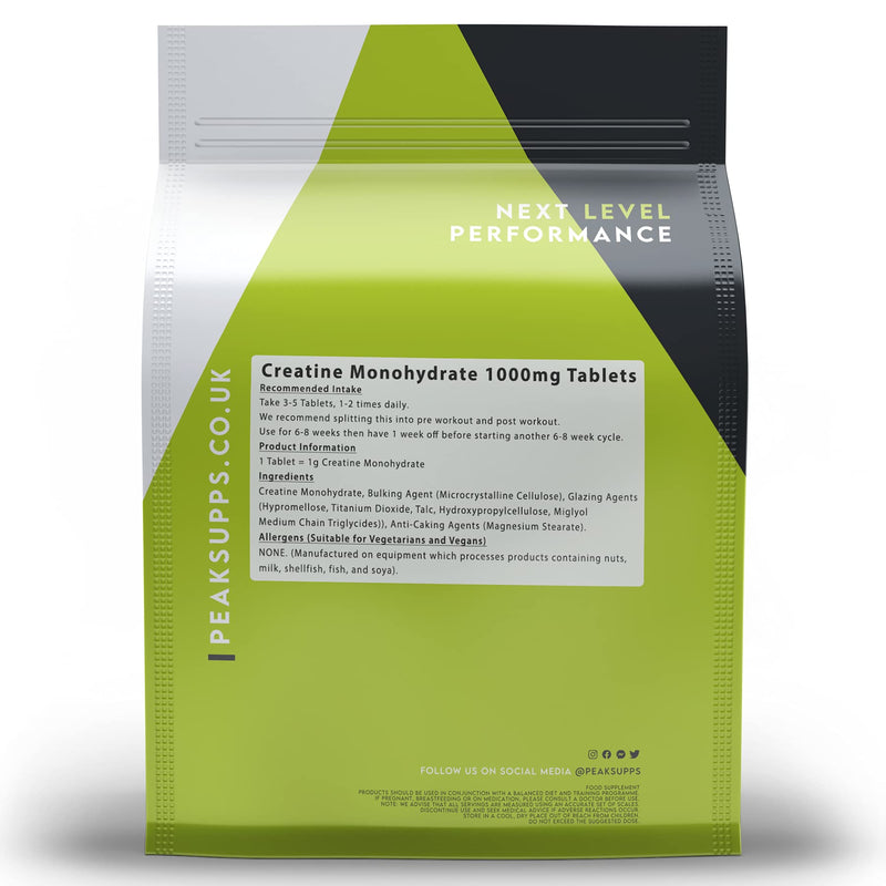 Creatine Monohydrate Tablets 1000mg | Packaging May Vary (360 Pack) 360