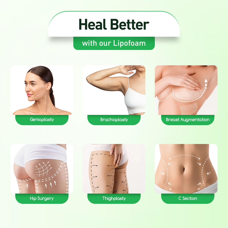 [Australia] - 3 Pack Lipo Foam Pads - Post Surgery Ab Board for Liposuction Recovery, Flattening Abdominal Compression Garments for Tummy Tuck Surgery (8‚Äù x 11‚Äù x 0.5‚Äù) Polyurethane Pack 3 