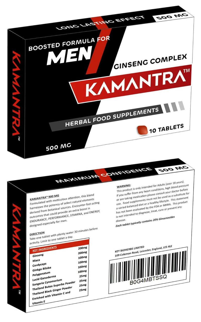 900mg - Mantra to Enhance Your Performance - Extra Strength Performance Booster Supplement Pills for Men - 10 Booster Tablets UK