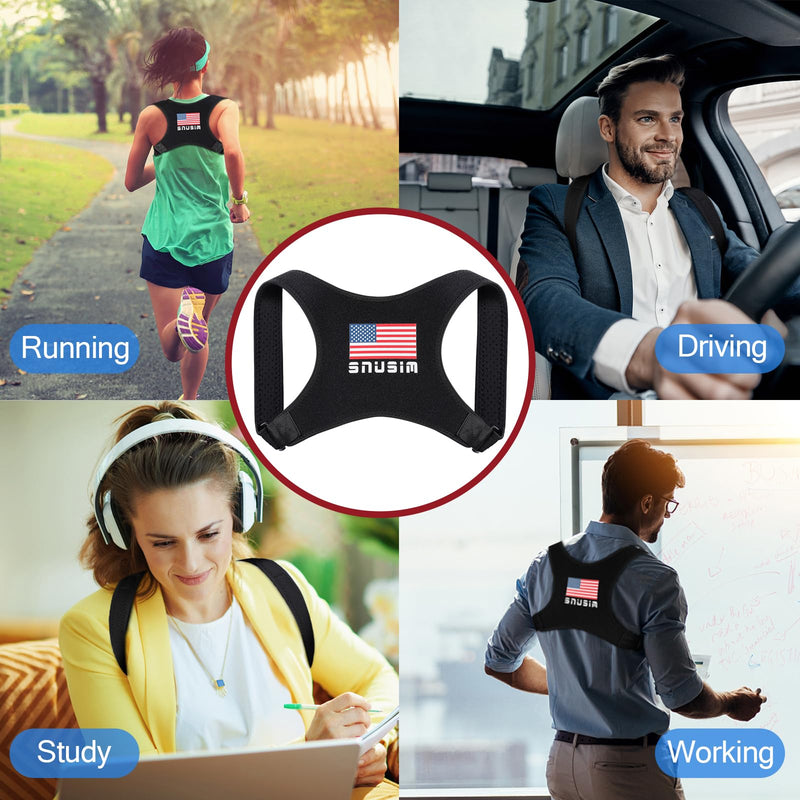 Posture Corrector Upper Back Brace Neck Shoulder Back Support Brace Pain Relief Belt for Women Men Braces Spine Straightener Breathable (Chest sizes from 28" to 50") Chest sizes from 28" to 50"