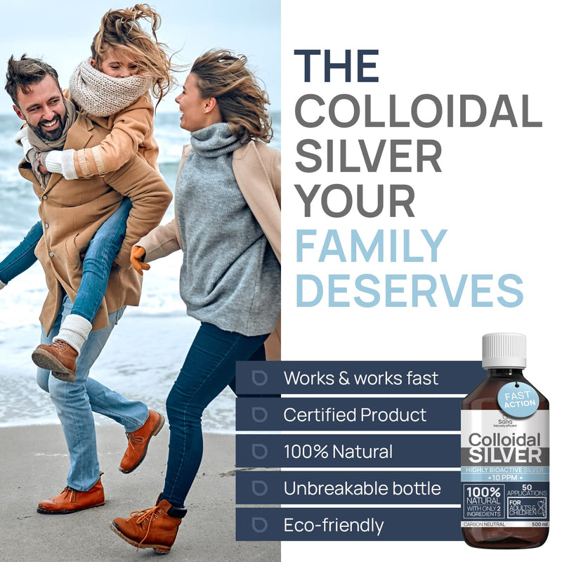 [Australia] - Colloidal Silver Liquid 8 fl oz 10 PPM - Bioactive Hydrosol Silver Water - Natural Immune Support Nano Sol Supplement Solution - Quality Ionic Minerals - Organic Structured Silver 8 Fl Oz (Pack of 1) 