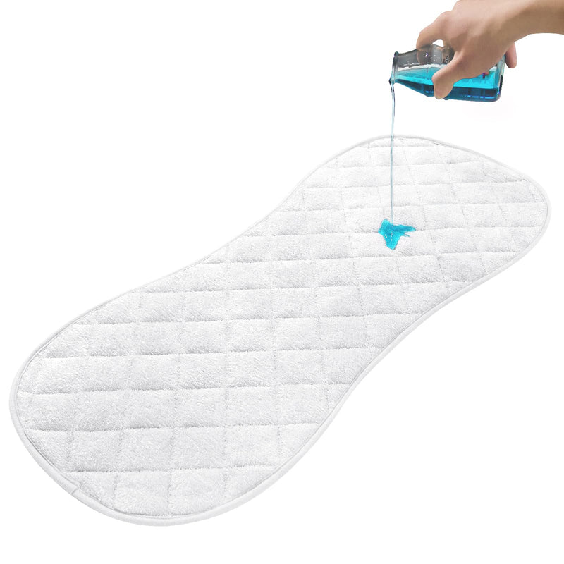 [Australia] - Moonsea Quilted Thicker Changing Pad Liner 3 Pack Waterproof, Fit for Changing Pad Liners are Warm On a Baby's Back Non-Slip Design Reusable Pads Machine Washable, White 
