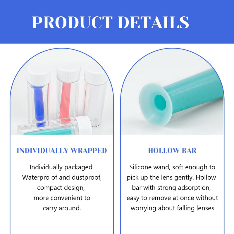 [Australia] - Contact Lens Insertion Aid Pack of 10 Contact Lens Suckers Simple Silicone for Hard and Soft Lenses Contact Lens Sucker Soft Lenses Contact Lens Sucker Hard Lenses with Bottle 