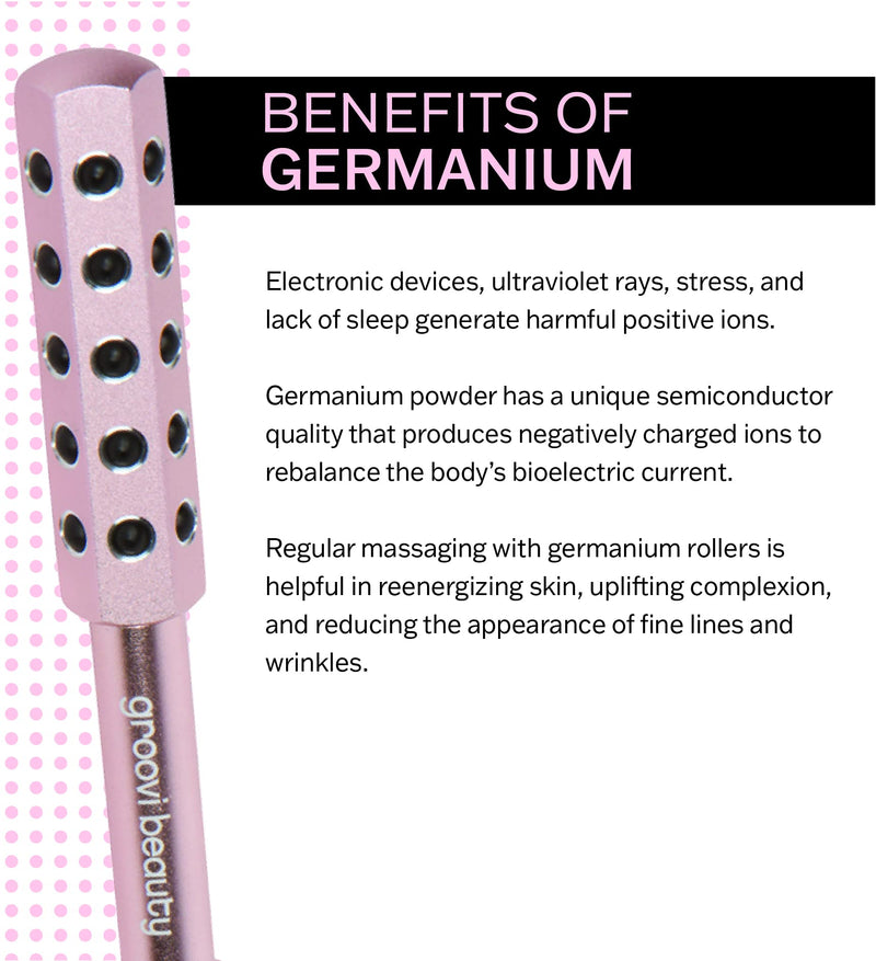 Face Roller Massaging Stones Uplift Skin, Promote Lymphatic draining, Reduces fine Lines & Wrinkles, de-Puffs The Skin & Reduces Facial Muscle Tension | No Batteries