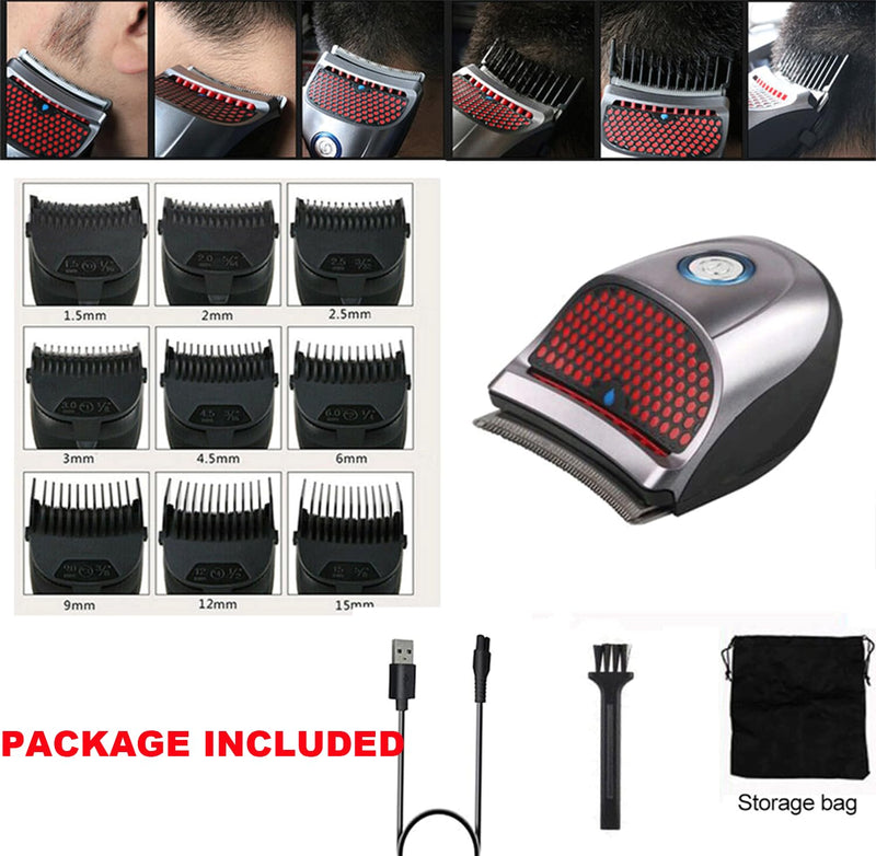 [Australia] - Shortcut Hair Clippers Self-Haircut Kit for Men, Shortcut Self Grooming Haircut Kit with 9 Limited Combs, USB Rechargeable Cordless Electric Hair Trimmer Professional Hair Cutting Machine 