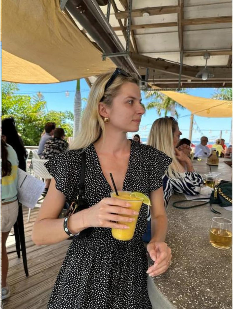 Drink Check Wristband Roofie Test by Xantus | Spiked Drink Bracelet Tester Detects GHB Within 10 Seconds Test Your Drink | Spiking Protection Detector Made in USA | (2 Black Wristbands 8 Tests) 2 Pack