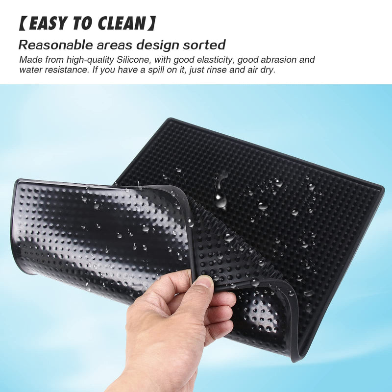 [Australia] - MoyRetty Bar Service Spills Mat, Barber Station Mat, 15.7x11.8 Inches, Professional Hair Stylist Clippers Accessories Supplies Tools, Salon and Barbershop Pads 
