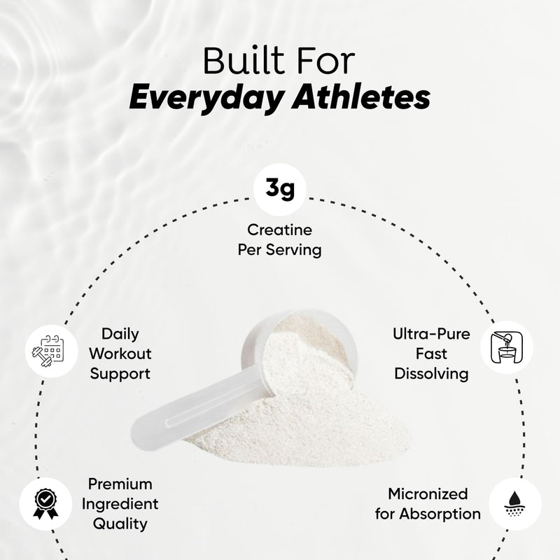 Vitaminnica Creatine Monohydrate Powder- 33 Servings Unflavoured | Strength, Muscle Growth, Performance, Endurance and Energy Recovery
