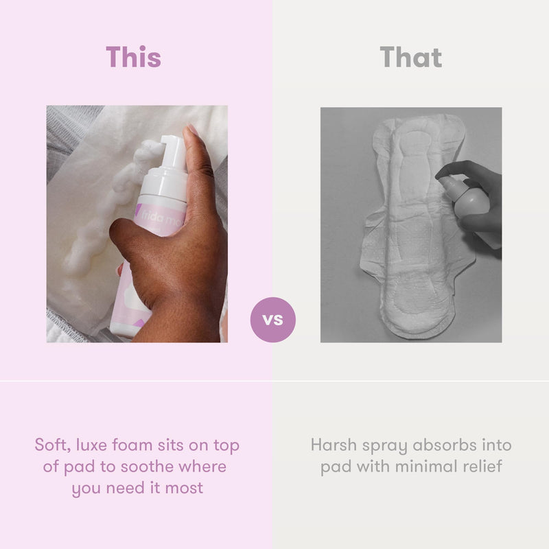 [Australia] - Frida Mom Witch Hazel Perineal Healing Foam for Postpartum Care, Cooling Pain Relief and Hemorrhoid Treatment, 5 Fl Oz Witch Hazel Perineal Foam 