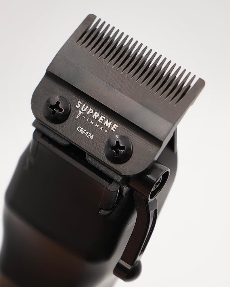 [Australia] - Supreme Trimmer Pro Clipper Lite | 210 Min Run Time Professional Hair Cutting Tool Set + Hair Comb, Scissors & Fade Blade | STC5000 Gray 