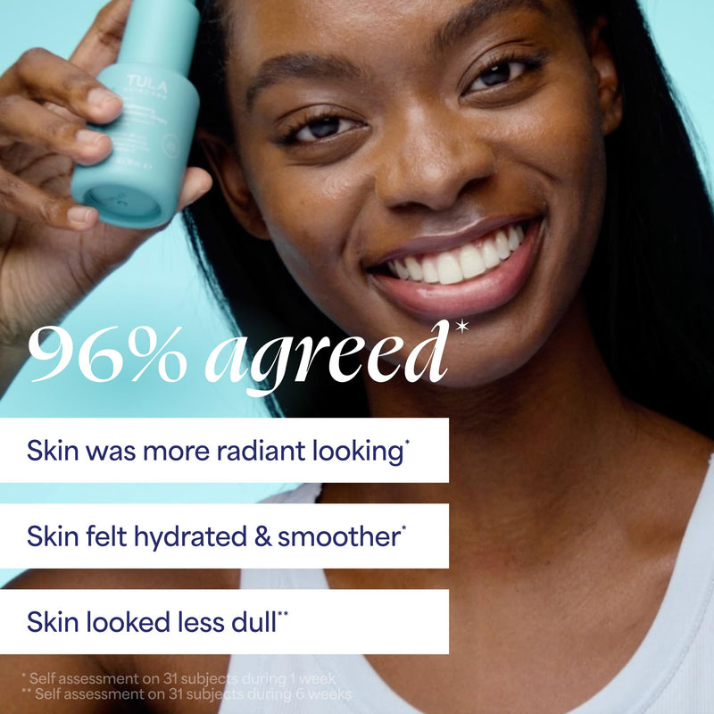 TULA Skin Care Brightening Treatment Drops - Vitamin C Serum, Brightens the Look of Dull Skin & Dark Spots, 1 fl oz.