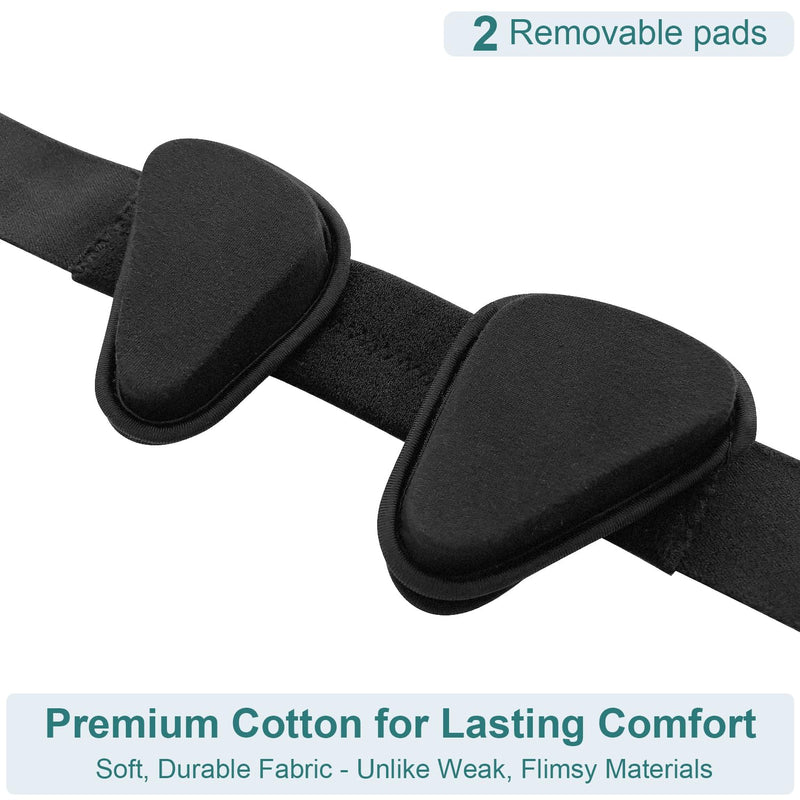 Single/Double Inguinal Hernia Belt for Men, Groin Hernia Support Truss for Men Pain Relief Recovery, Adjustable Hernia Support Brace with 2 Removable Compression Pads, Comfortable Elastic Material M(Hip:30.7"-43")