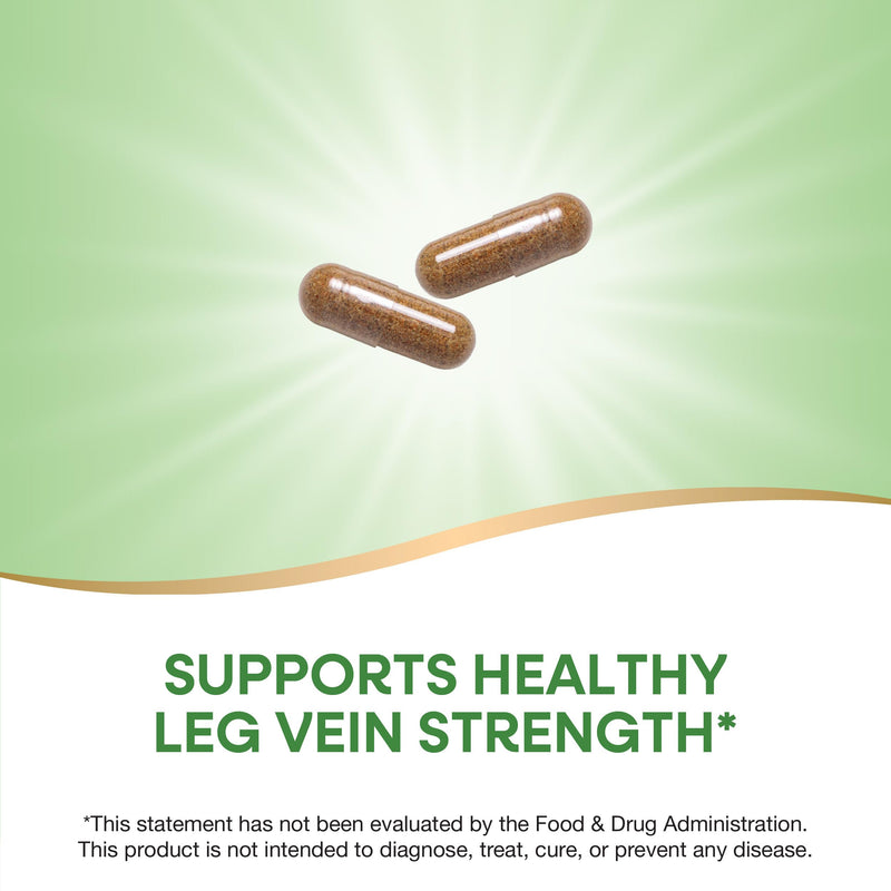 [Australia] - Nature's Way Leg Veins Support Blend, Horse Chestnut, Grape Seed Extract, and Cayenne Pepper for Leg Vein Support, Vegetarian, 60 Capsules 