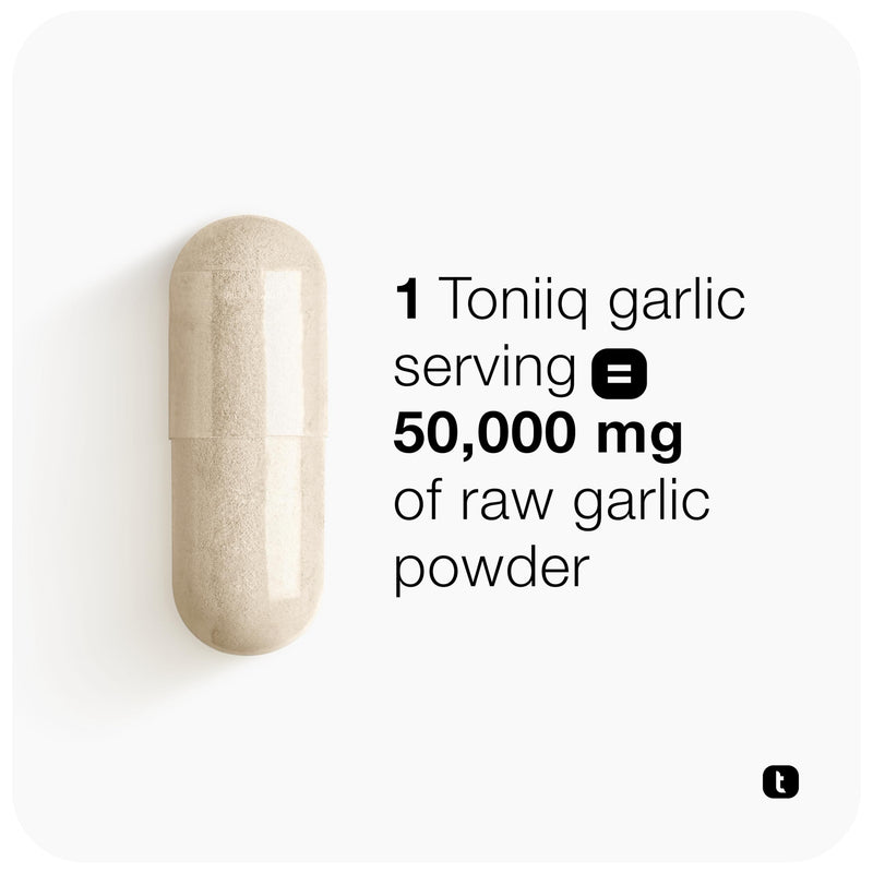 [Australia] - Garlic Capsules with 10,000mcg Allicin - Odorless - 50:1 Extract for Maximum Potency - Third-Party Lab Tested - 60 Vegetarian Capsules 60 Count (Pack of 1) 