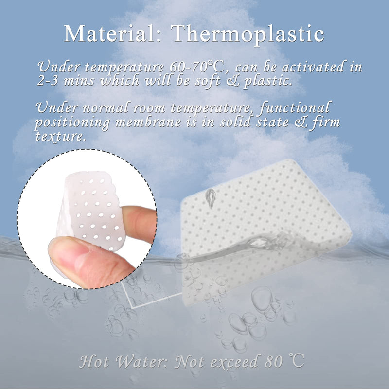 Mediss Thermoplastic Nasal Splints, External Nose Support Protector for Rhinoplasty Septoplasty Surgery, Nose Brace Fracture, ENT, Orthopedic Immobilization, 5pcs-L Size(B)