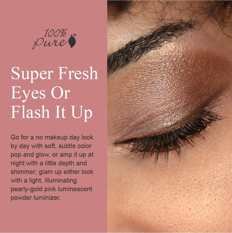 [Australia] - 100% PURE Pretty Naked Makeup Palette All in One Compact 3 Eyeshadow, Blush, Face Highlighter, Fruit Pigmented Natural Nude, Neutral Looks for All Skin Types - Vegan (Soft, Neutral Tones) 