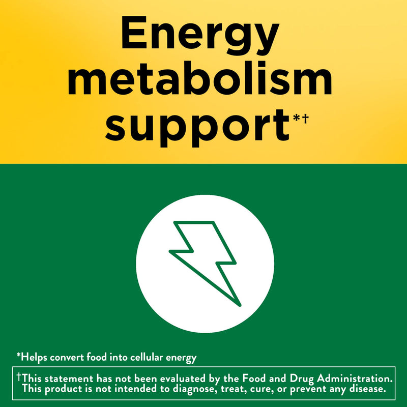 [Australia] - Nature Made Vitamin B1 100 mg, Dietary Supplement for Energy Metabolism Support, 100 Tablets, 100 Day Supply No Artificial Flavors 100 Count (Pack of 1) 