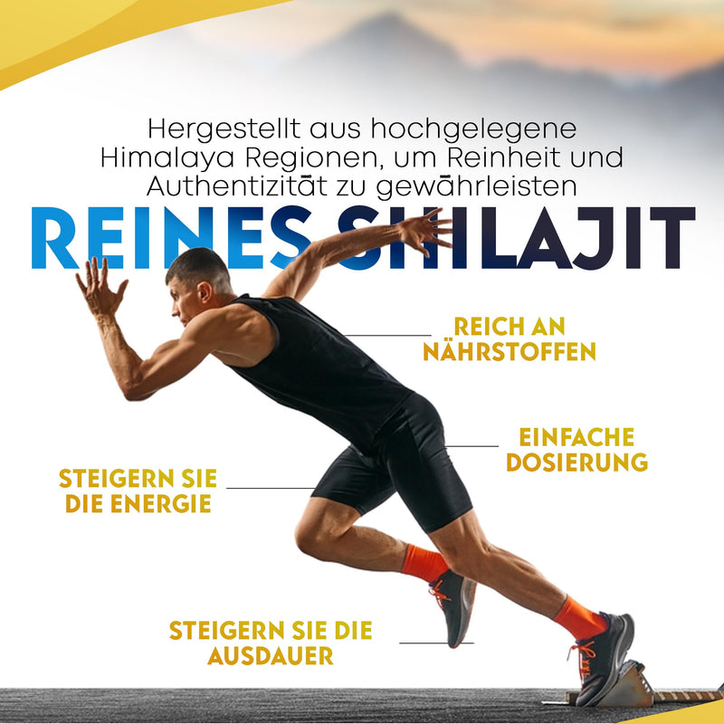 [Australia] - Shilajit Tablets Mumijo Extract 36000 MG - High Dose 80% Fulvic Acid & 85+ Minerals | 1,200 mg per day, 60 vegan tablets | Practical intake 