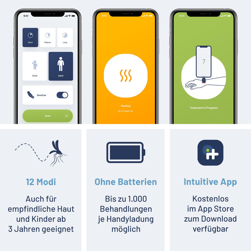[Australia] - heat it - insect bite healer for your smartphone - chemical-free treatment of itching and pain with concentrated heat - for Android & iPhone 15/16 (USB-C) Android & iPhone 15/16 (USB-C) 