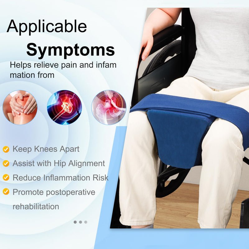 [Australia] - Hip Abduction Pillow with Gel Packs,Hip Surgery Pillow with Strap Replacement Pillows for Sciatica Pain Relief Spine Alignment Leg Pain 