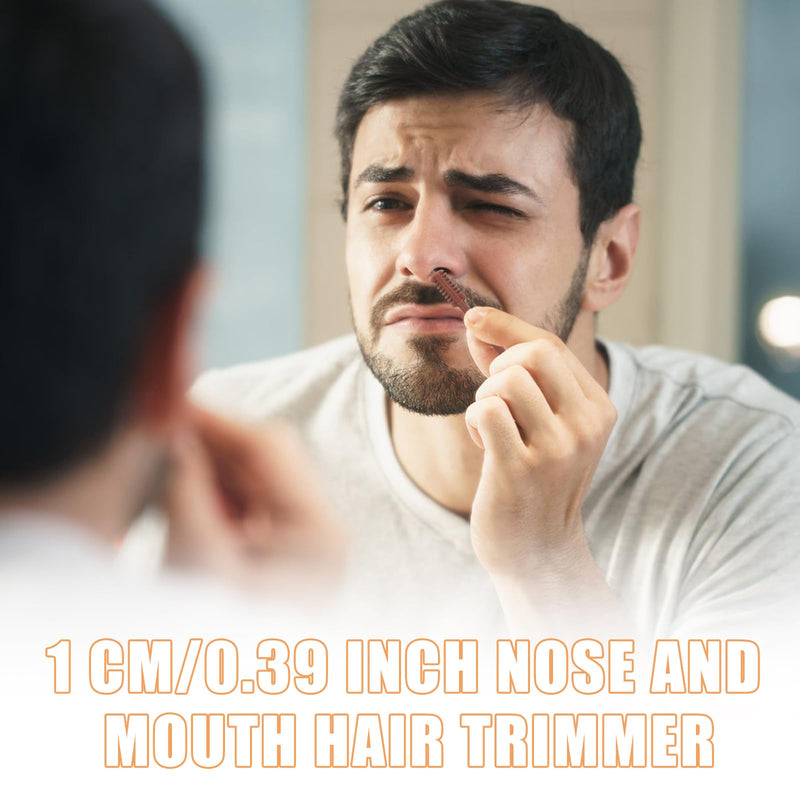 [Australia] - 5 pieces 2-in-1 Nose Hair Trimmer, Manual Nose Hair Shaver, Double-Sided and Single-Sided Nose Hair Cleaner for Women and Men 