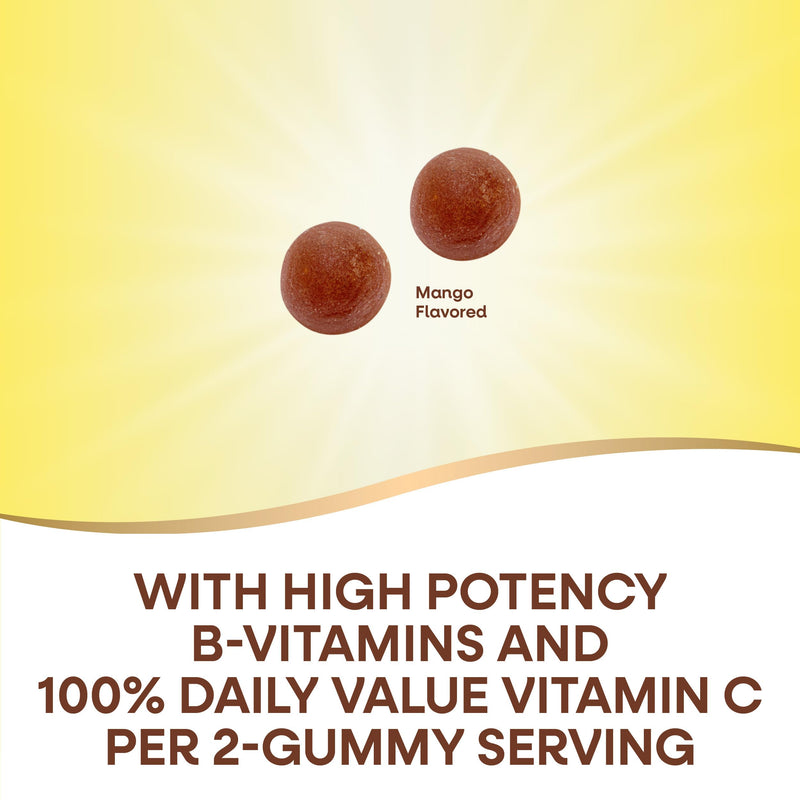 Nature's Way Alive! Vitamin B Complex Gummies,Cellular Energy Support*,8 B-Vitamins,Vegetarian,Mango Flavored,(Packaging May Vary),60 Count (Pack of 2) 60 Count (Pack of 2)