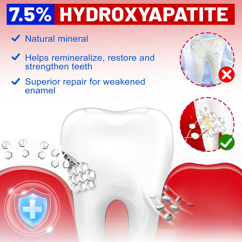[Australia] - Woadee SP-6 Hydroxyapatite Toothpaste, SP-6 Probiotic Whitening Toothpaste,6 Probiotics+Hydroxyapatite Formula for Teeth Whitening, Strengthening and Enamel Protection，Mint Flavor, Fresh Breath(4) 4 
