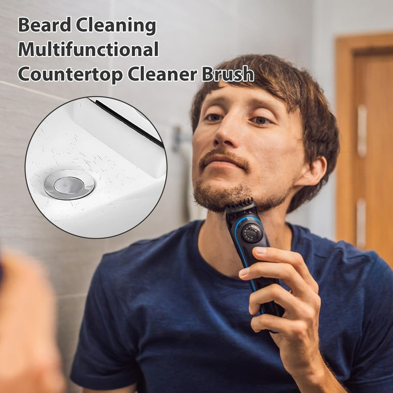[Australia] - Beard Sponge, Reusable Sponge for Beard Hair, Beard Cleaning Sponge, Beard Cleaning Brush, For Cleaning Beards and Sink, Lightweight and Compact, Suitable for Home and Travel 