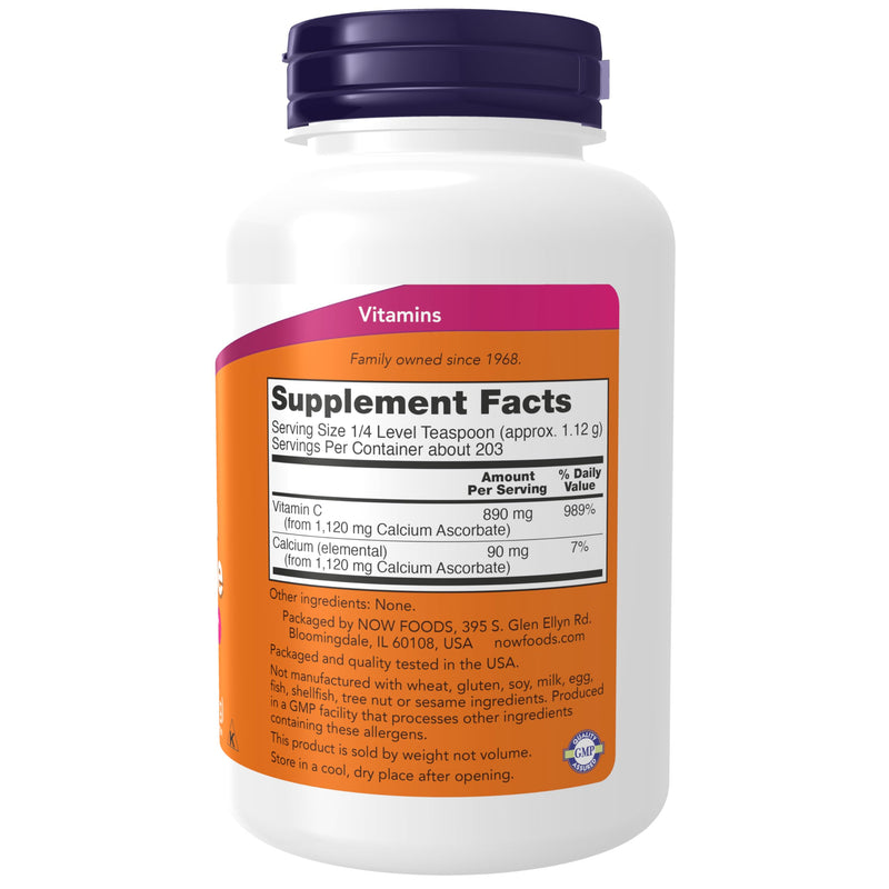 NOW Supplements, Calcium Ascorbate Powder, Buffered, Antioxidant Protection*, 8-Ounce (Pack of 2) 8 Ounce (Pack of 2)