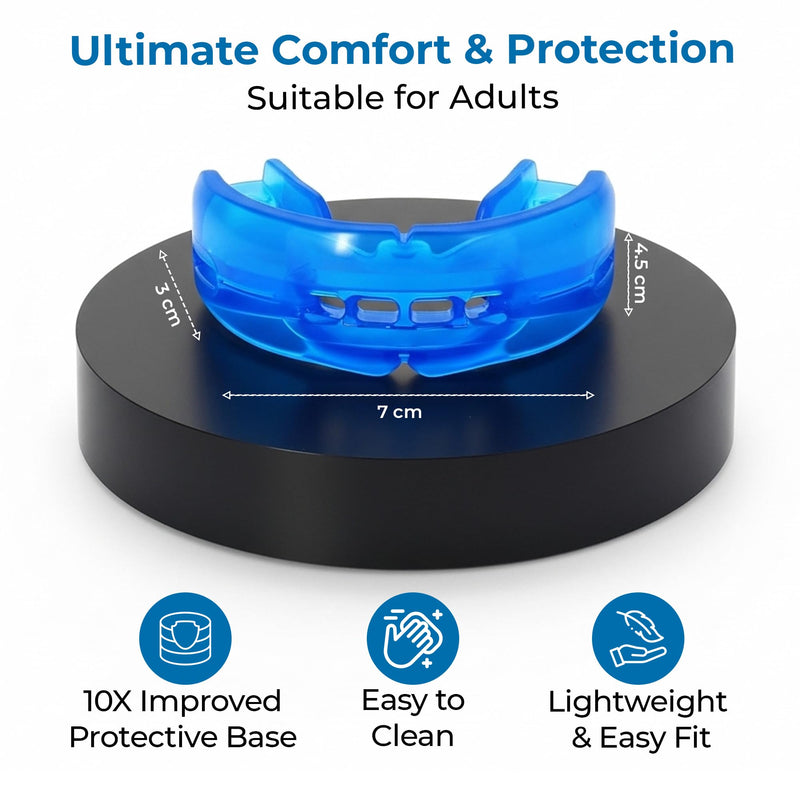 Reviv Mouth Guard for Grinding Teeth at Night | Food-Grade Silicone Night Guard | Bite Guard for Teeth Clenching Nighttime Protection During Sleep for Men & Women as Anti Jaw Clenching (Large Adults) Large (Adults)