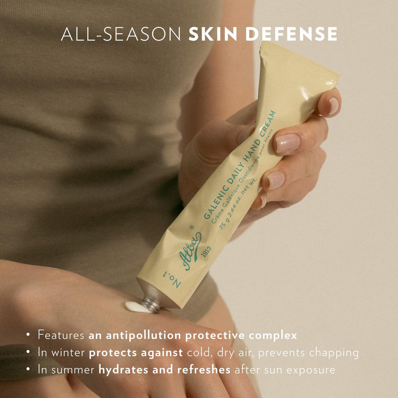[Australia] - Alba1913 Vegan Daily Hand Cream for Dry Cracked Hands for Women & Men - Moisturizing, Fast Absorbing, Non-Greasy Cream for Working Hands, and Dry Skin, Soothes Skin Irritation - Travel Size 2.64 fl oz 2.64 Ounce (Pack of 1) 