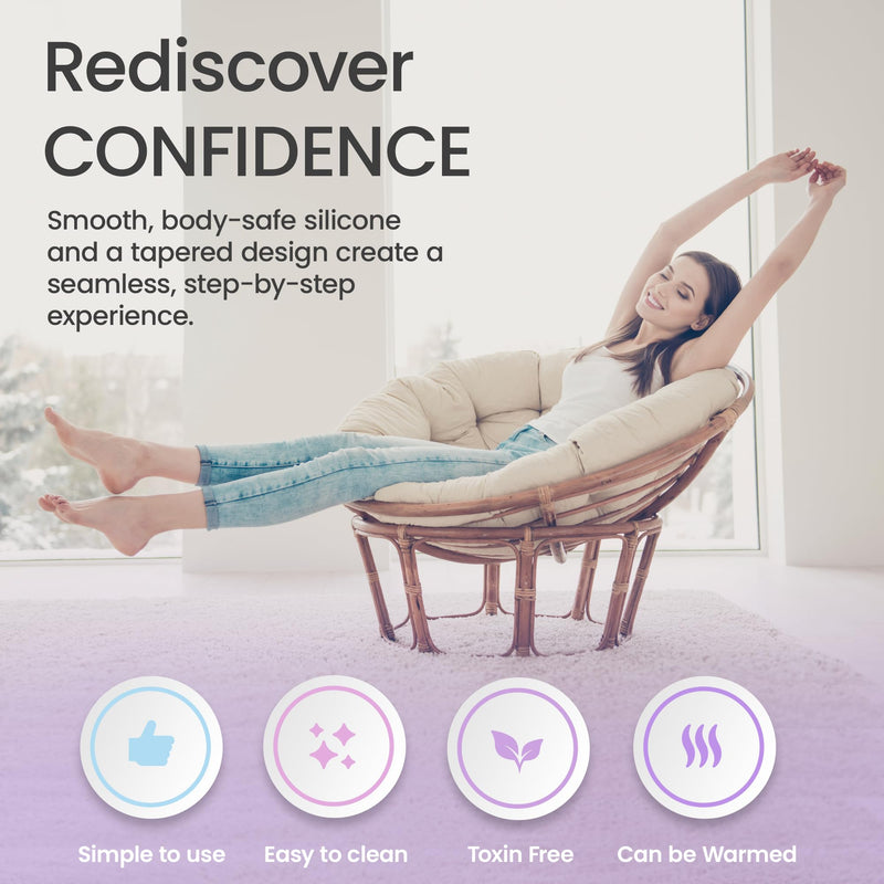 [Australia] - Ecoblossom Silicone Intimacy Set - The Most Reliable kit for Women - Intimacy & Wellness Aids (Small, Sizes 1-4) Small, Sizes 1-4 