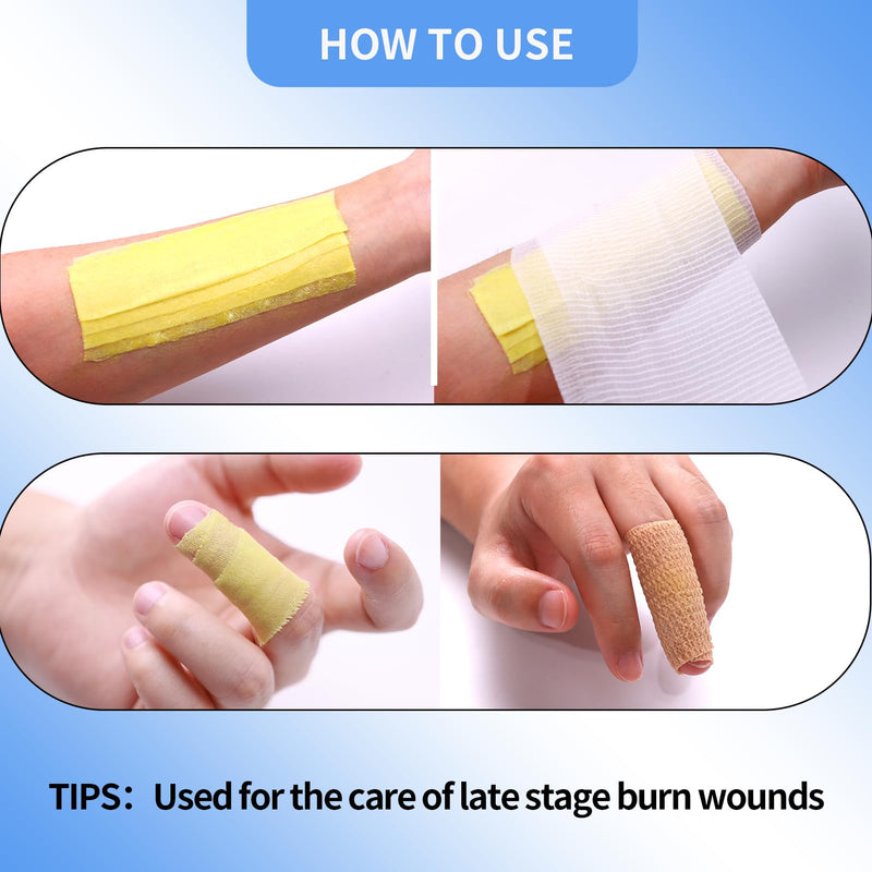 [Australia] - Dr.Med Burn Kit, 4pcs Burn Dressings 4x4”, 8pcs Burn Gel 3.5g, 4pcs Non-adherent Xeroform Petrolatum Gauze, Burn First Aid Cooling Soothing Cream with Bandage, Latex Surgical Gloves, Scissors, Tape 