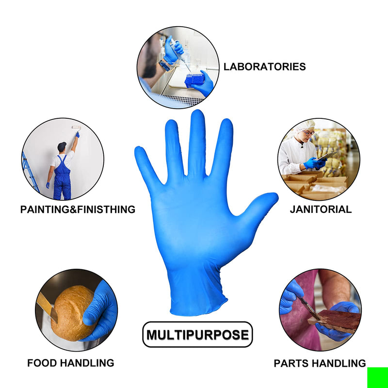 [Australia] - PEIPU Nitrile Exam Gloves Disposable Gloves，Powder Free, Cleaning Service Gloves, Latex Free Medium (Pack of 100) 100 Pcs 