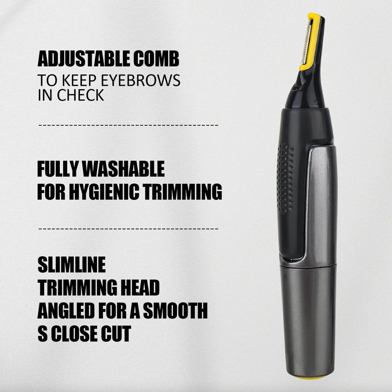 [Australia] - smtfcty Nose Hair Trimmer USB Rechargeable 3 in 1 Professional Ear Hair Trimmer Professional Painless Eyebrow and Eye Hair Trimmer for Men and Women IPX7 Waterproof 