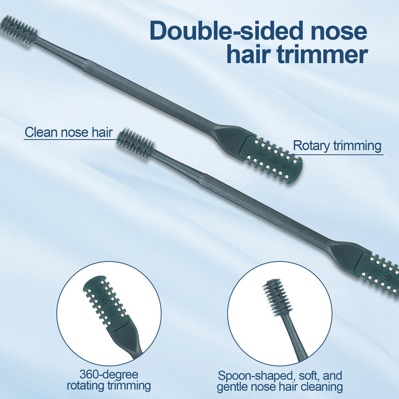 [Australia] - ‎CTDMJ Nose Hair Trimmer Pack of 5 Nose Hair Trimmer Nose Hair Remover Nose Hair Razor for Women Men Double Head Nose Hair Trimmer with Rotating Nose Hair Cleaning Brush No Electricity 