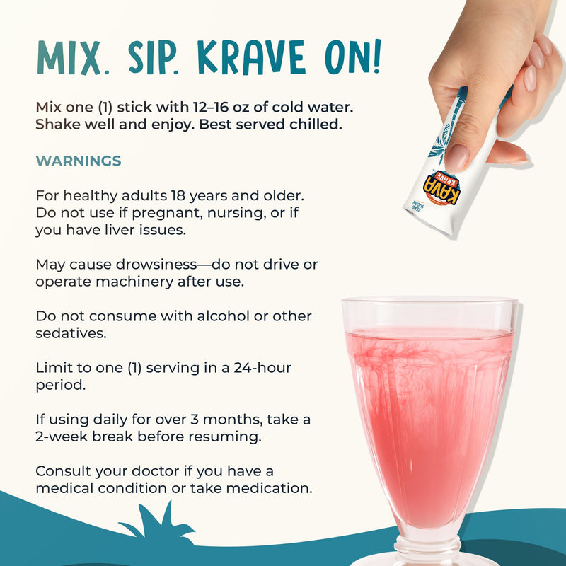 [Australia] - Citrus Berry Kava Drink Mix ‚Äì 15 Pack for Natural Energy, Mood Support, Stress Relief & Nootropic Focus 15 Stick Packs 